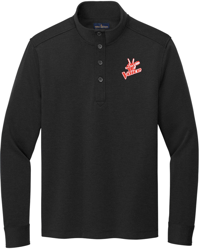 no-logo Brooks Brothers Mid-Layer Stretch 1/2-Button-Regular-Brooks Brothers-Thread Logic