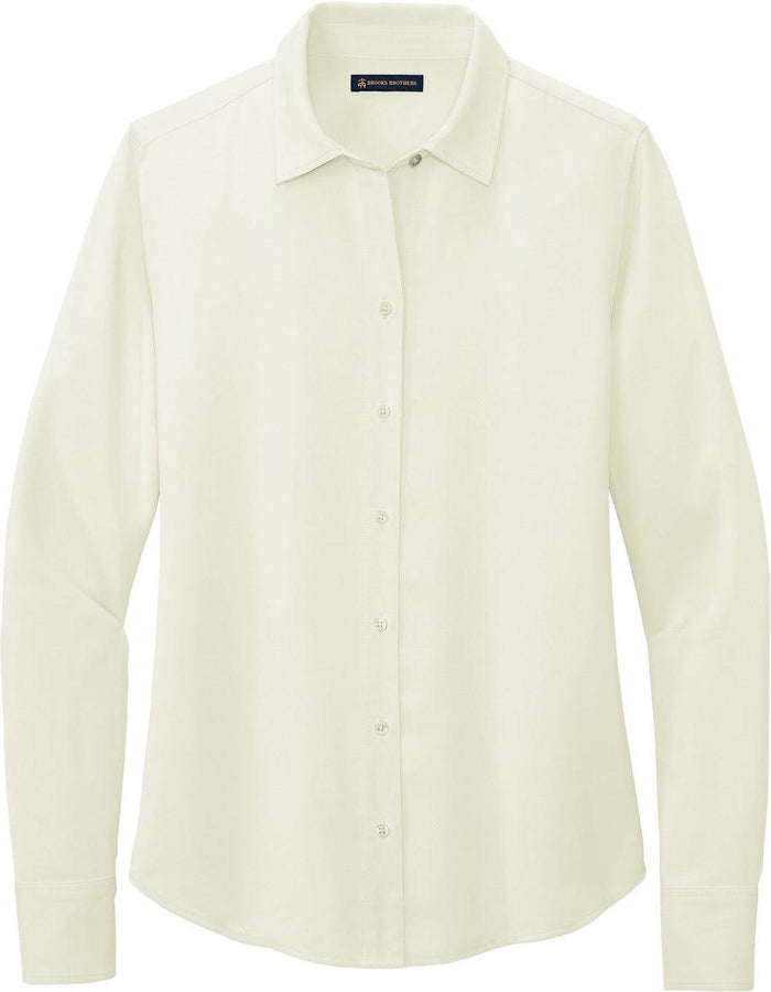 Brooks Brothers Ladies Full-Button Satin Blouse