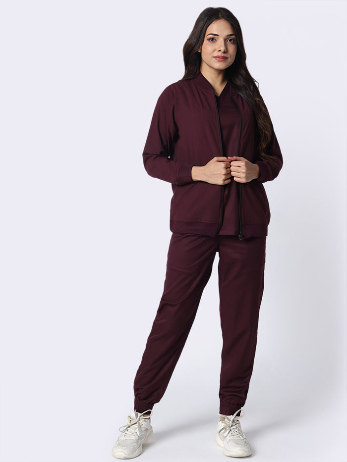 Burgundy Jacket Women