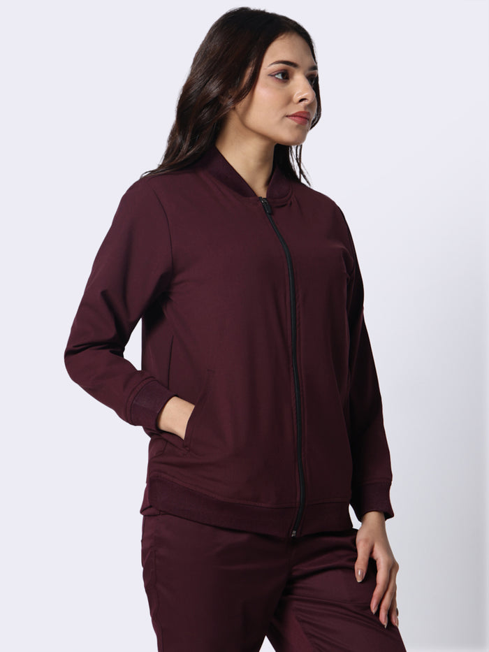 Burgundy Jacket Women