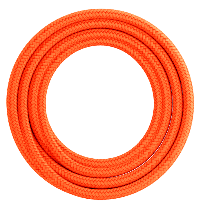 Calex Creations Fabric cable - Orange - 1.5meter