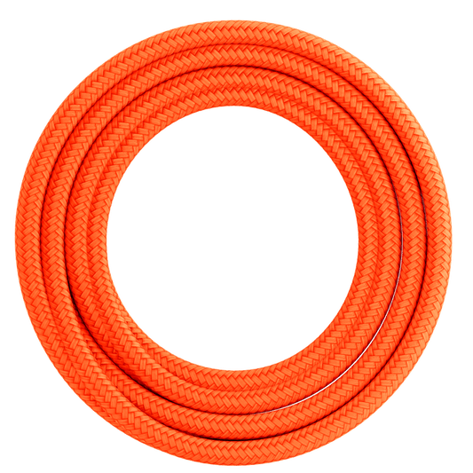 Calex Creations Fabric cable - Orange - 1.5meter