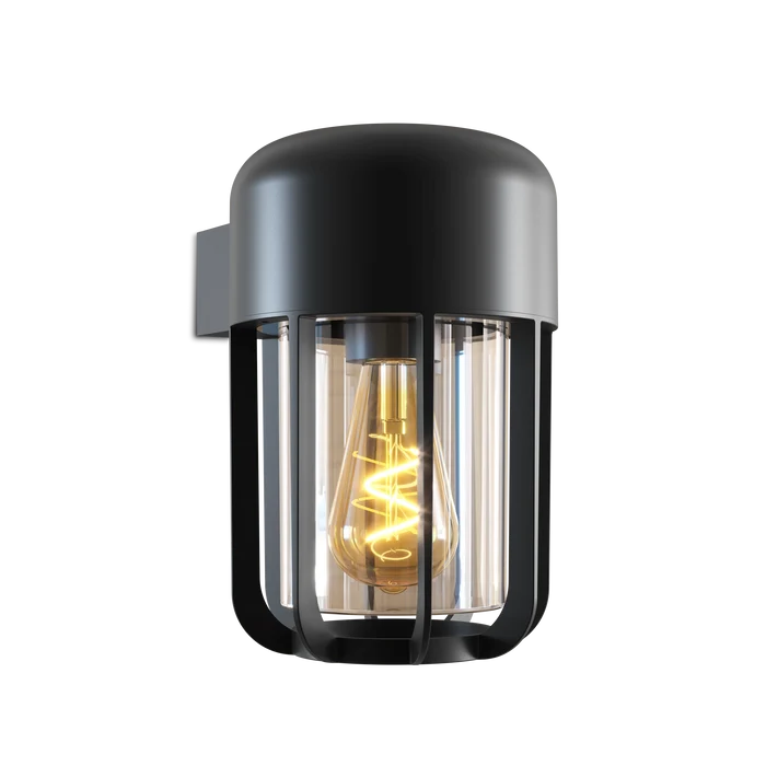 Calex Faenza Outdoor Wall Light – E27 – Black