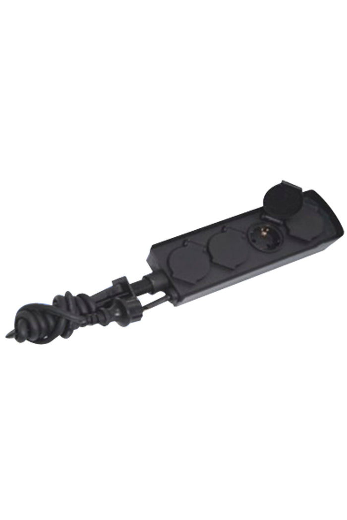 Calex Watertight Receptacle - 4-way - IP44 - Switch - 1.4m cable