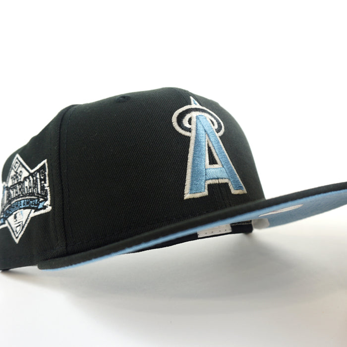 California Angels 1989 All-Star Game New Era 59Fifty Fitted Hat (GITD Black Sky Blue Under Brim)