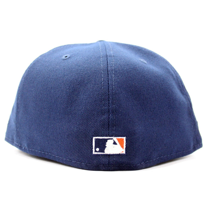 California Angels 1989 All-Star Game New Era 59Fifty Fitted Hat (Glow in the Dark Navy Copper Rust Under Brim)
