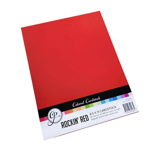 Catherine Pooler - Cardstock: Rockin' Red 8.5" x 11". Includes 10 sheets. Available at Embellish Away located in Bowmanville Ontario Canada