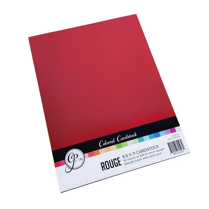 Catherine Pooler - Cardstock: Rouge 8.5" x 11". Includes 10 sheets. Available at Embellish Away located in Bowmanville Ontario Canada