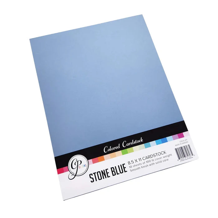 Catherine Pooler - Cardstock: Stone Blue 8.5" x 11". Includes 10 sheets. Available at Embellish Away located in Bowmanville Ontario Canada