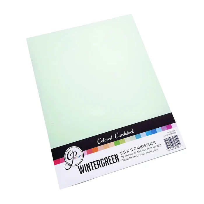 Catherine Pooler - Cardstock: Wintergreen 8.5" x 11". Includes 10 sheets. Available at Embellish Away located in Bowmanville Ontario Canada