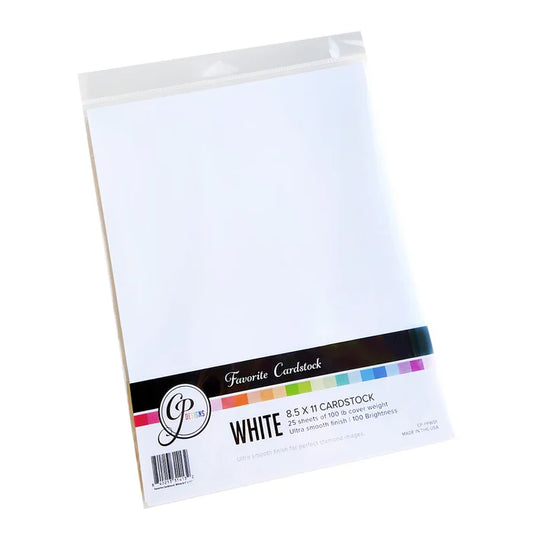 Catherine Pooler - Favorite Cardstock: White 8.5" x 11". Includes 25 sheets. Available at Embellish Away located in Bowmanville Ontario Canada