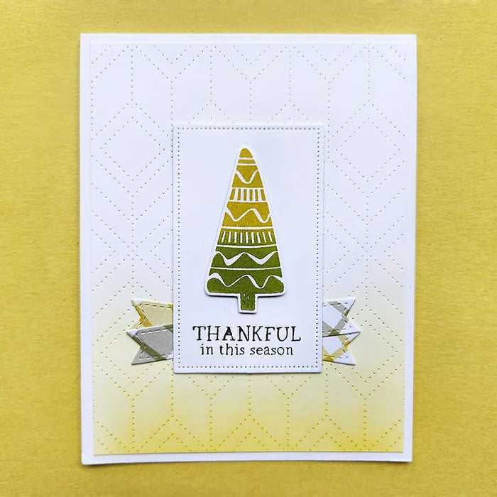 Catherine Pooler - Stamp & Die Set - Printed Trees. We adore patterned anything! Available at Embellish Away located in Bowmanville Ontario Canada. card by Catherine pooler Designs.