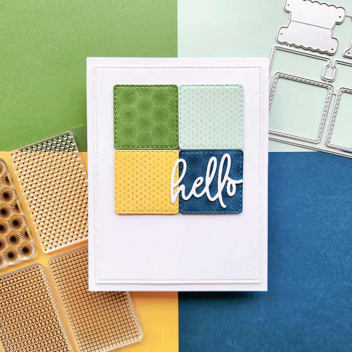 Catherine Pooler - Stamp Set - More Textiles. Available at Embellish Away located in Bowmanville Ontario Canada. Example by brand ambassador.