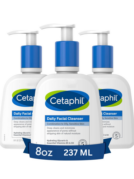 CETAPHIL Daily Facial Cleanser for Sensitive, Combination to Oily Skin