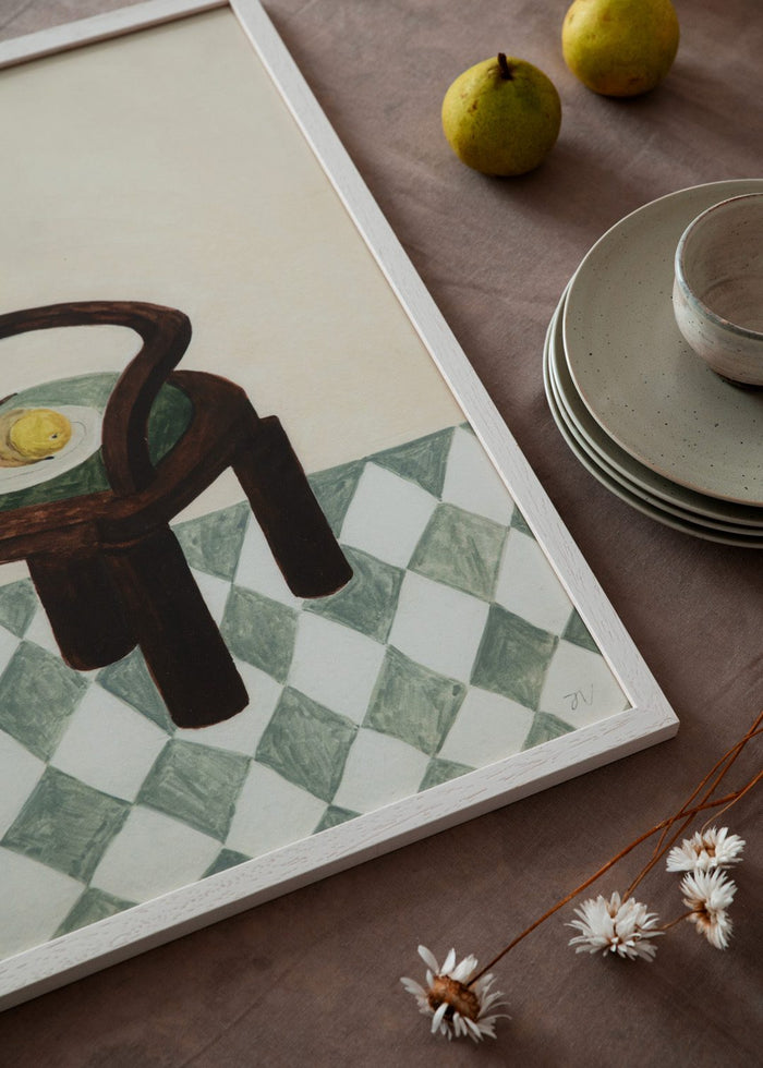 Chair with Fruit by Isabelle Vandeplassche
