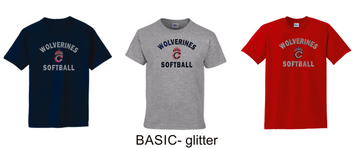 Chap Softball Basic Tee- 6 design choices