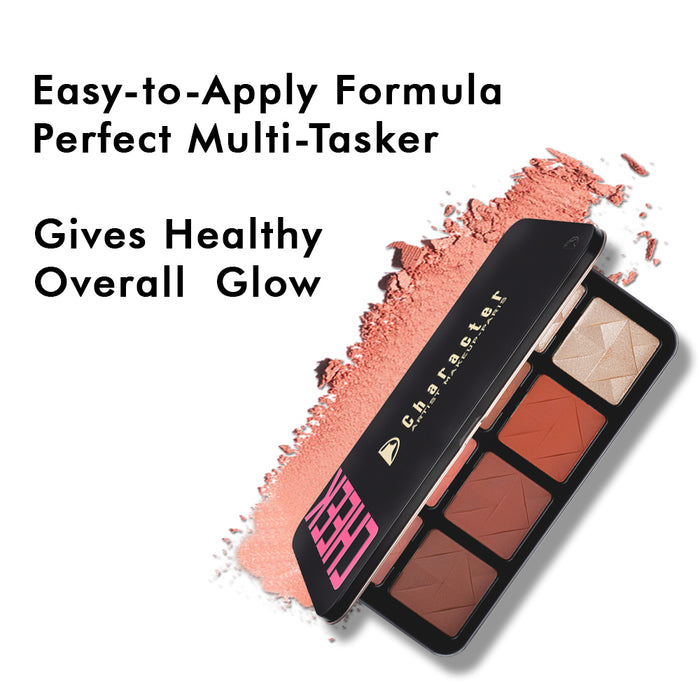 Character Pro Highlighter & Blush Palette C-A201.