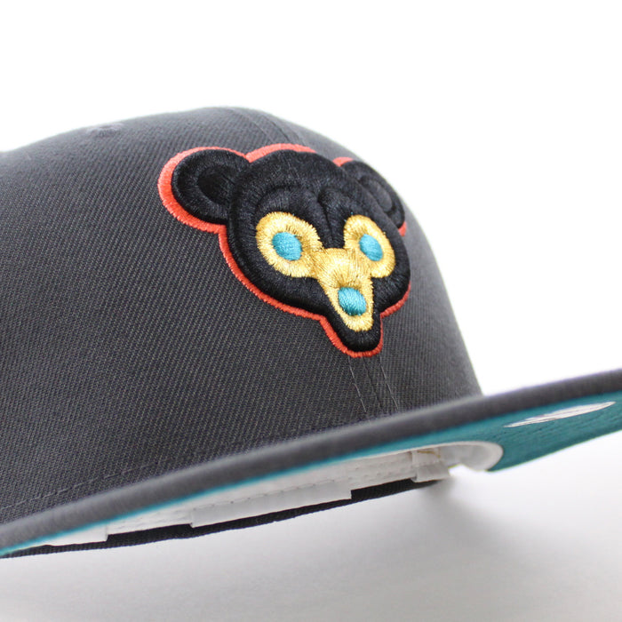 Chicago Cubs 1962 All Star Game New Era 59Fifty Fitted Hat (Dark Gray Aqua Under Brim)