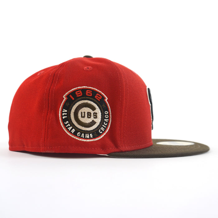 Chicago Cubs 1962 All Star Game New Era 59Fifty Fitted Hat (Red Brown Gray Under Brim)
