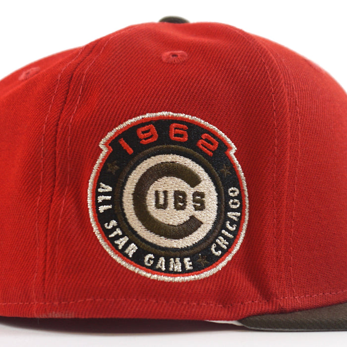 Chicago Cubs 1962 All Star Game New Era 59Fifty Fitted Hat (Red Brown Gray Under Brim)