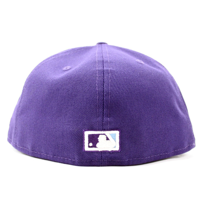 Chicago Cubs 2016 World Series New Era 59Fifty Fitted Hat (Glow in the Dark Purple Sky Blue Under Brim)