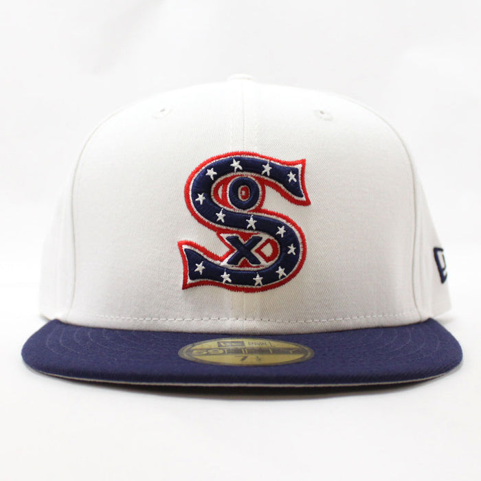 Chicago White Sox 1917 New Era Fitted 59Fifty Hat (White Navy Gray Under Brim)