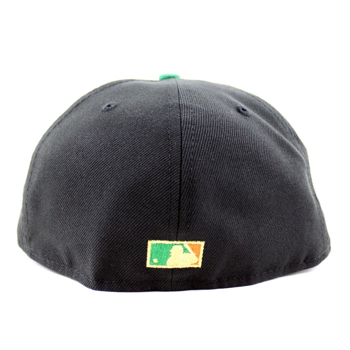 Cincinnati Reds 1970 All Star Game New Era 59Fifty Fitted Hat (GITD Black Green Orange Under Brim)