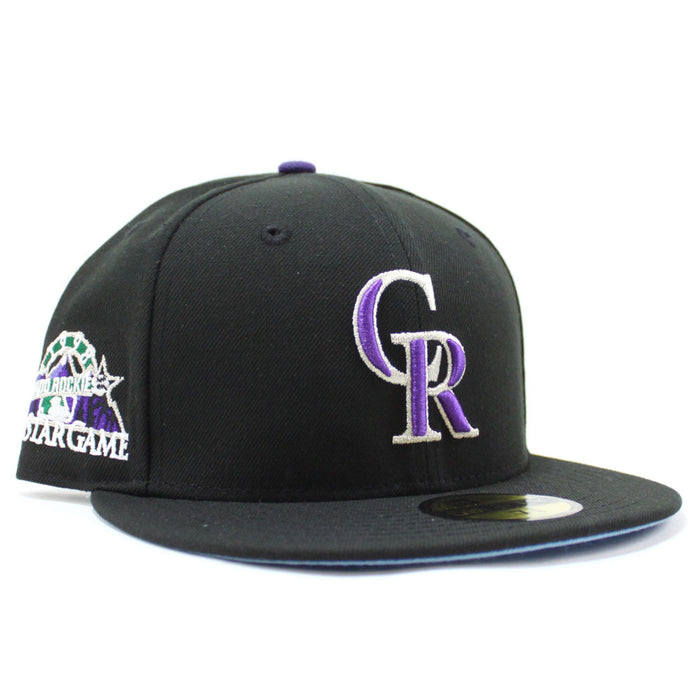 Colorado Rockies 1998 All Star Game New Era 59Fifty Fitted Hat (Black Sky Blue Under Brim)