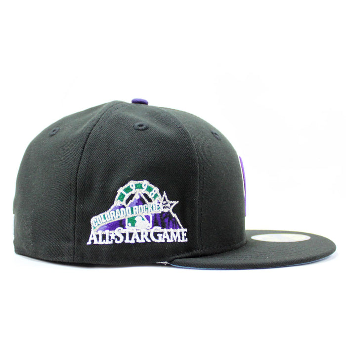 Colorado Rockies 1998 All Star Game New Era 59Fifty Fitted Hat (Black Sky Blue Under Brim)