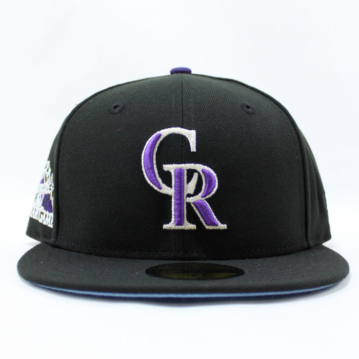 Colorado Rockies 1998 All Star Game New Era 59Fifty Fitted Hat (Black Sky Blue Under Brim)