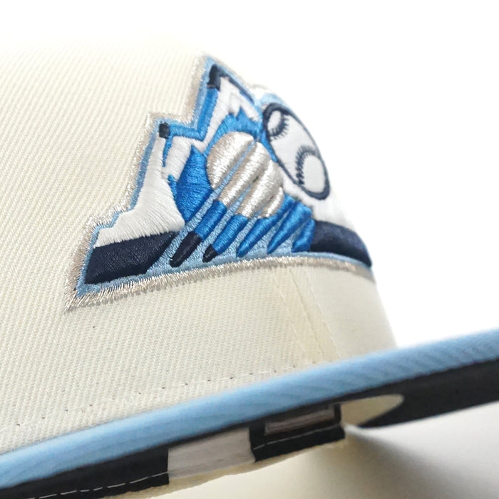 Colorado Rockies 1998 All Star Game New Era 59Fifty Fitted Hat (GITD Chrome White Sky Navy Under Brim)