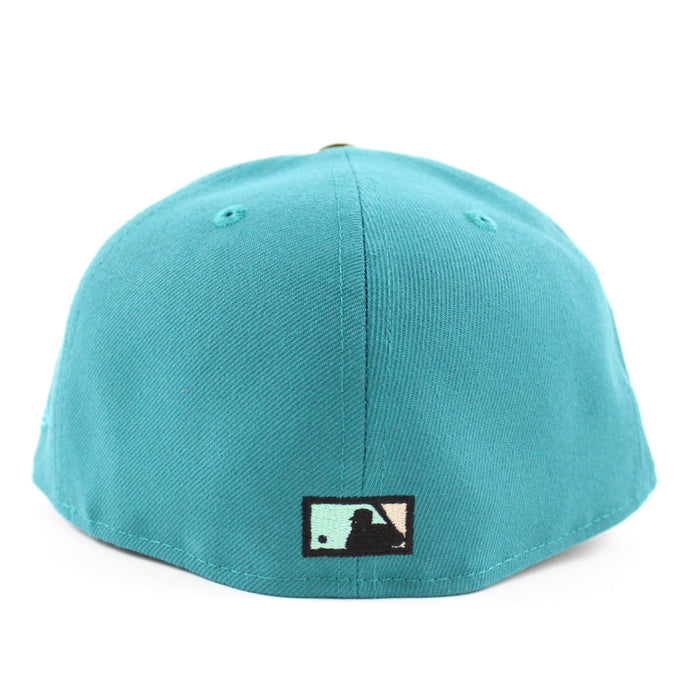 Colorado Rockies 25th Anniversary New Era 59Fifty Fitted Hat (GITD Aqua Black Mint Under Brim)