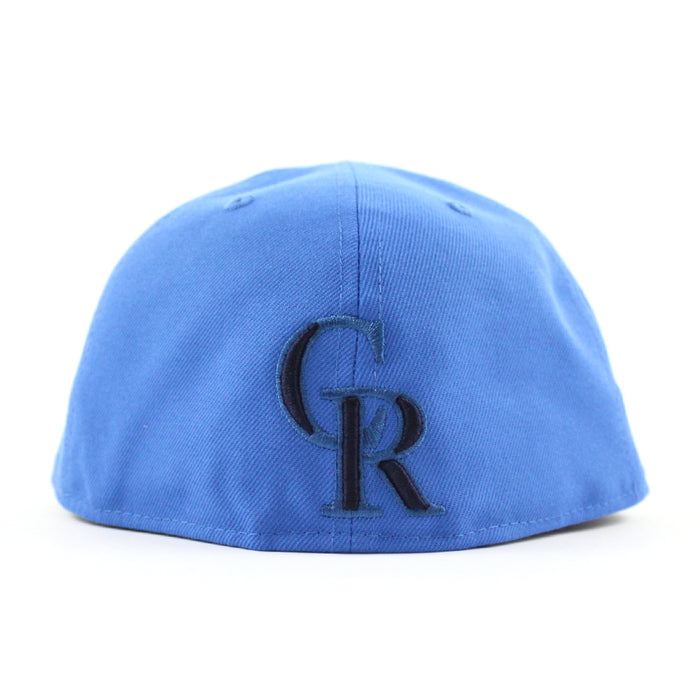 Colorado Rockies 25TH Anniversary New Era 59Fifty Fitted Hat (GITD Blue Navy Aqua Under Brim)