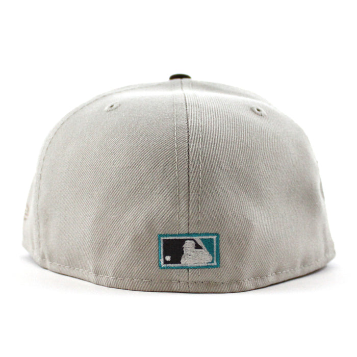Colorado Rockies 25th Anniversary New Era 59Fifty Fitted Hat (GITD Stone Walnut Teal Under Brim)