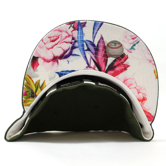 Colorado Rockies 25th Anniversary New Era 59Fifty Fitted Hat (Glow in the Dark Rifle Green Floral Under Brim)
