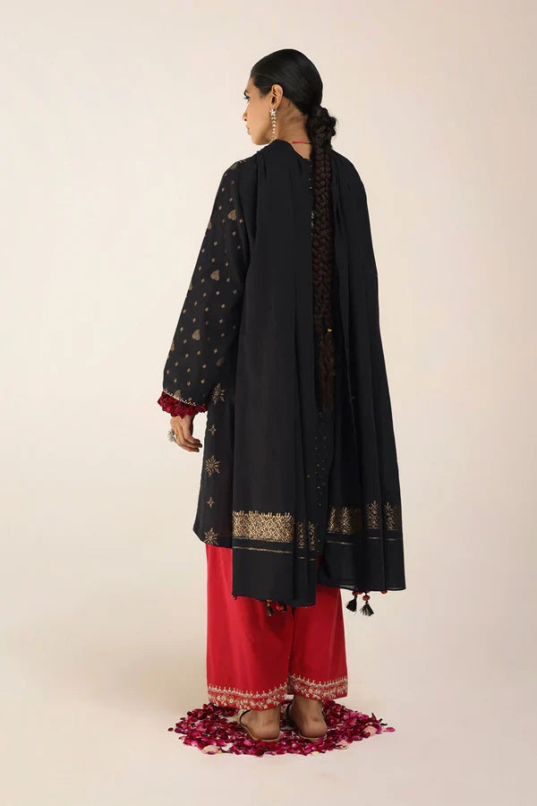Contrast Printed Feather Flow Set