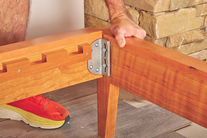 Corner Bed Bracket No Lip, Set of 4