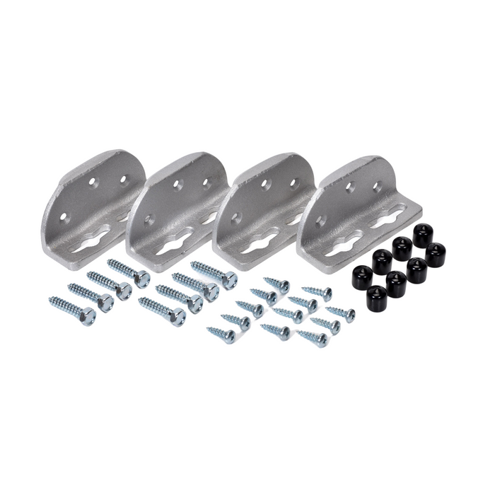 Corner Bed Bracket with Lip, Set of 4