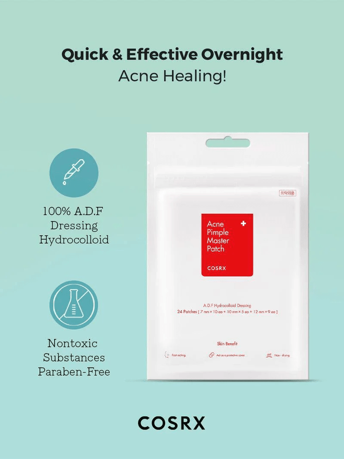 Cosrx Acne Pimple Master Patch (24 Patches) رقعة كوسركس لعلاج حب الشباب والبثور - Princess Cosmetics Qatar