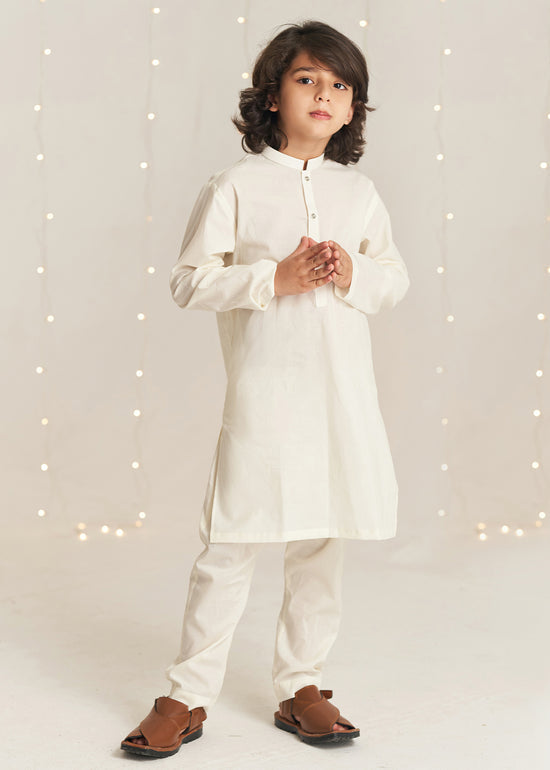 Cream Kurta Trouser