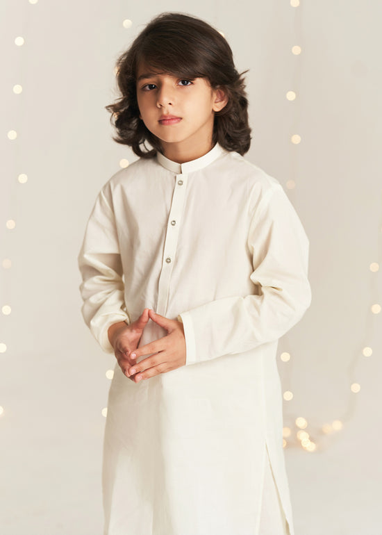 Cream Kurta Trouser
