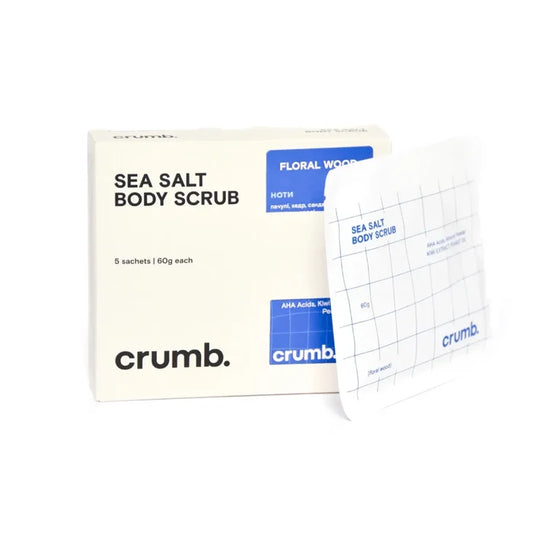 Crumb Sea Salt Body Scrub Floral Wood 300 g sachets
