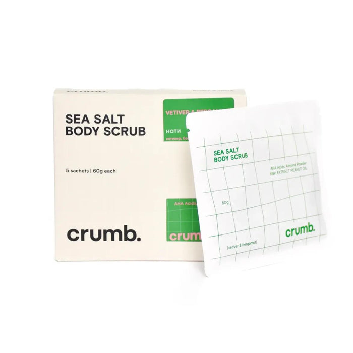 Crumb Sea Salt Body Scrub Vetiver & Bergamot 300g sachets
