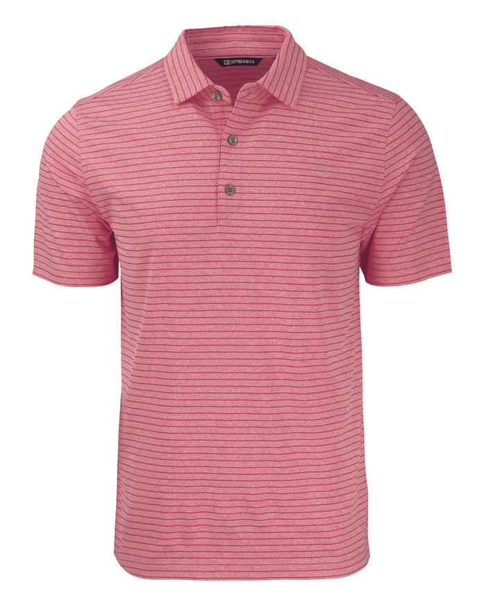 Cutter & Buck Forge Eco Heather Stripe Stretch Recycled Polo