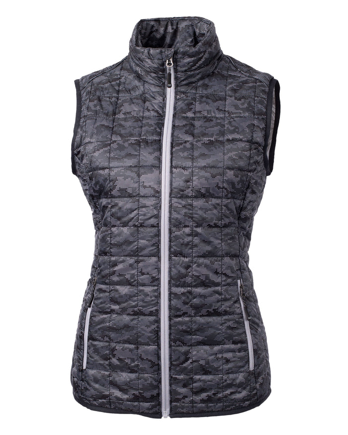 Cutter & Buck Rainier PrimaLoft Women's Eco Insulated Full Zip Printed Puffer Vest