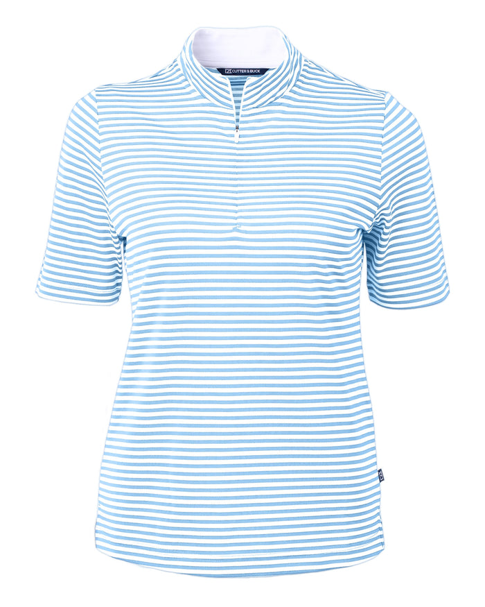 Cutter & Buck Virtue Eco Pique Stripe Recycled Women's Top