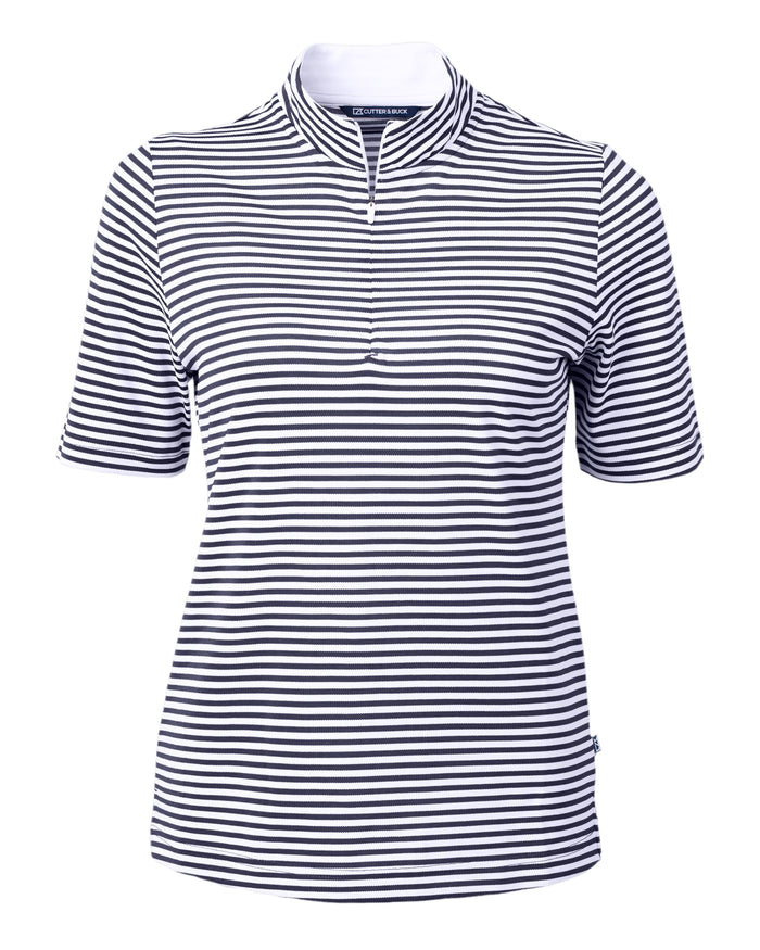 Cutter & Buck Virtue Eco Pique Stripe Recycled Women's Top