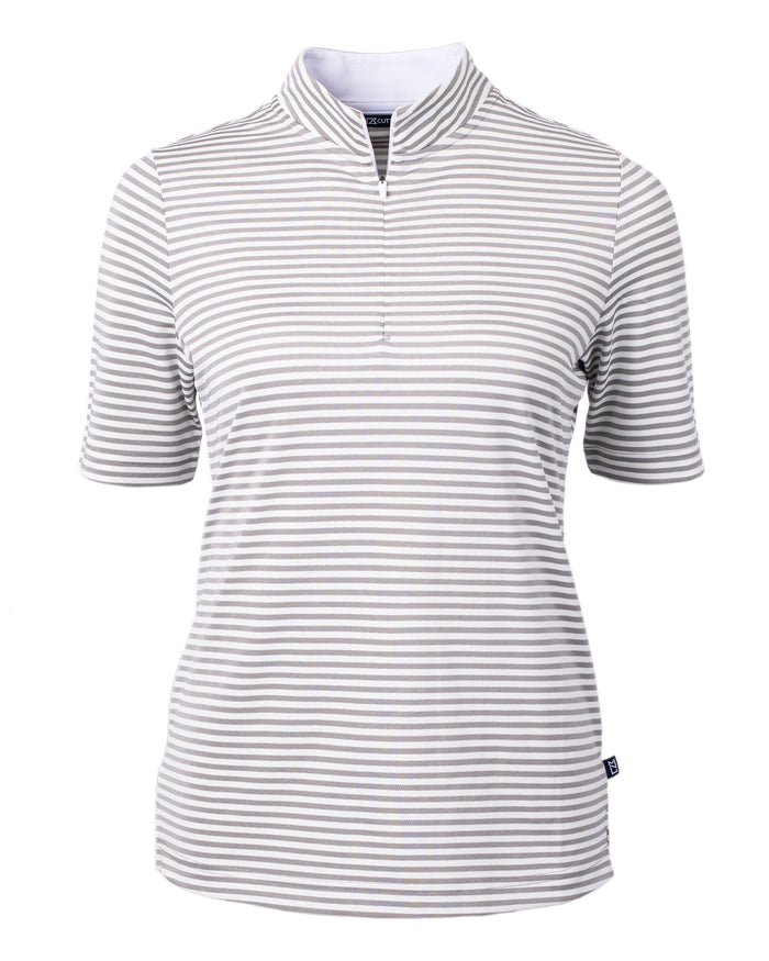 Cutter & Buck Virtue Eco Pique Stripe Recycled Women's Top