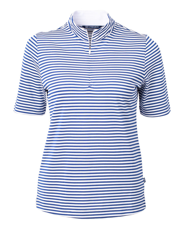 Cutter & Buck Virtue Eco Pique Stripe Recycled Women's Top