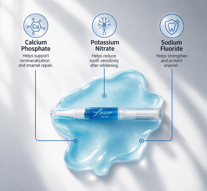 Remineralizing gel pen with potassium nitrate and calcium phosphate